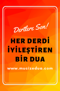 Her Derdi İyileştiren Bir Dua