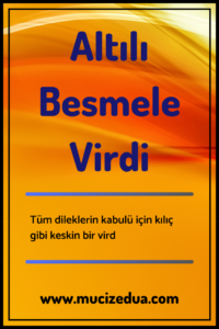 Altılı Besmele Virdi