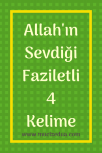 Allah-u Teala'nın En Sevdiği Dört Kelime