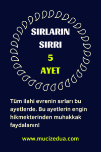 Sırların Sırrı 5 Ayet